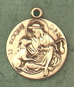 St. Roque 14kt Gold Medal