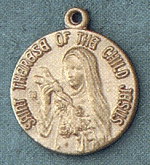 St. Therese 14kt Gold Medal 