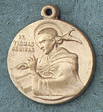 St. Thomas Aquinas 14kt Gold Medal 