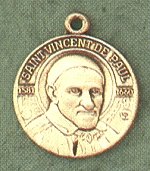 St. Vincent De Paul 14kt Gold Medal 