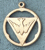 Holy Spirit 14kt Gold Medal 