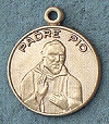 Padre Pio 14kt Gold Medal