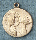 Star Of The Sea 14kt Gold Medal .