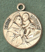 St. Anthony 14kt Gold Medal 1 In.