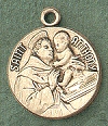 St. Anthony 14kt Gold Medal 1 In.