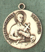 St. Gerard 14kt Gold Medal 1 In.