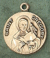 St. Gregory 14kt Gold Medal 1 In.