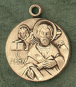 St. Mark 14kt Gold Medal 1 In.