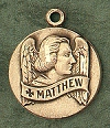 St. Matthew 14kt Gold Medal 1 In.