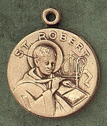 St. Robert 14kt Gold Medal 1 In.
