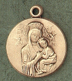 O.L. of Perpetual Help 14kt Gold Medal 1 In.