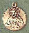 Scapular 14kt Gold Medal 1 In.