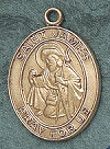 St.James 14kt Gold Oval Medal 1in.