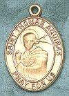 St. Thomas Aquinas 14kt Oval Medal 1 in.