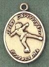 Lady's St. Christopher Figureskating Gold Filled M