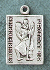 Rectangular St. Christopher Medal