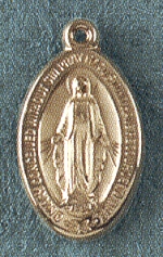 3/4 In. 14kt Gold Miraculous Medal