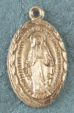 7/8 In. Miraculous Medal Gold Filled