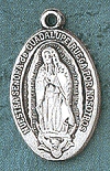 Spanish O.L. of Guadalupe Medal 7/8 In.