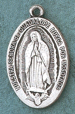 Spanish O.L. of Guadalupe Medal 1 1/16 In.