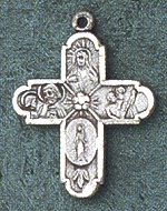 Sterling 4-Way Medal 3/4 In.