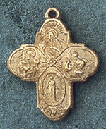 Small 4-Way In 14kt Gold