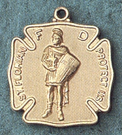 St. Florian Gold Filled Medal