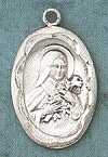 St. Therese Sterling Medal 13/16 In.