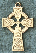 Large Celtic Cross 1 1/4 In. Gold Filled
