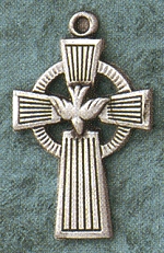 Holy Spirit Celtic Cross 1 In. Sterling
