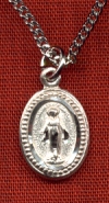 3/8 Inch Miraculous Medal in Sterling