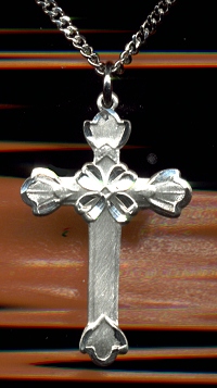 Clover cross necklace deals