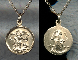 Small St. Michael Gold Filled Medal