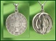 St. Benedict 5/8 In. Sterling Medal
