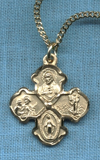 4-Way Medal & Chain Gold Filled