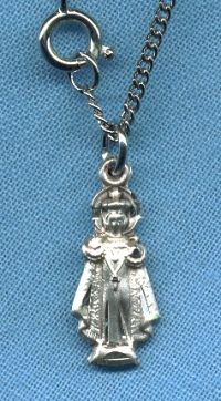 Infant Of Prague Sterling Necklace