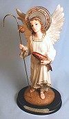 St Raphael Statue 8 In. - Florentine Collection