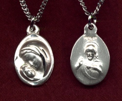 Madonna & Child Sterling Medal