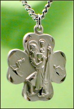 St. Christopher Sterling Sports 15/16 In. Medal
