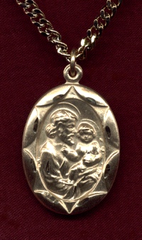 15/16 Inch Gold Filled St. Joseph Medal