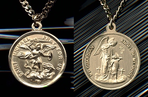  large St. Michael Medal- Gold Filled