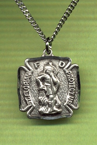 St. Florian Shield Medal in Sterling