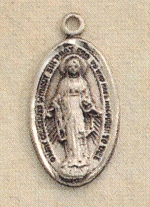 5/8 In. Miraculous Medal Sterling