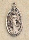 5/8 In. Miraculous Medal Sterling