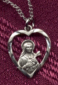 St. Theresa Sterling Heart Medal