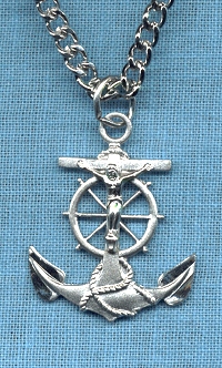 7/8 In. Anchor Cross Sterling