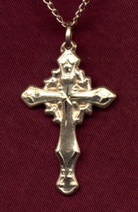 Gold-Filled Crown Of Thorns Cross Necklace