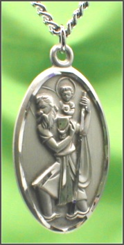 St. Christopher Sterling 13/16 In. Medal