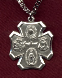 Sterling Miraculous Medal Pendant