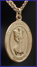 St. Christopher Gold Filled 3/4 In. x 1 In. Medal